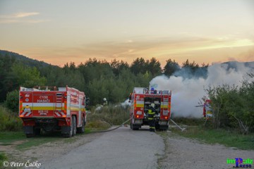Požiar kameňolom Dubnica- Kolačín
